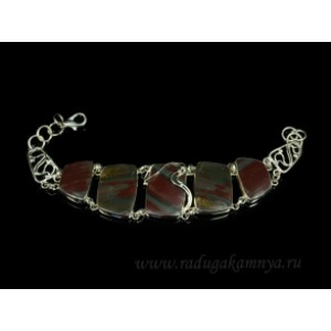 Браслет яшма 23 см.