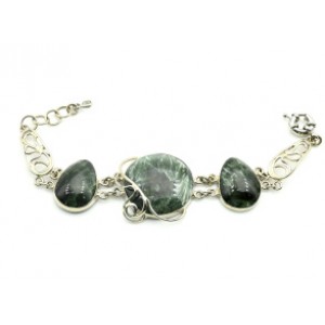 Браслет серафинит, 17см.