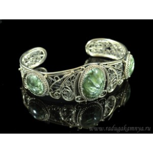 Браслет серафинит, 20,5 см.