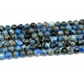 Бусины из агата тонированного шарик 14мм цвет синий, 38см, 28 бусин