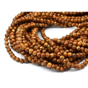 Бусины из агата тибетского шарик 6мм, 35см, 63 бусины