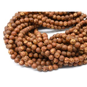 Бусины из агата тибетского шарик 8мм, 37см, 46 бусин