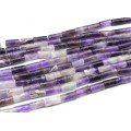 Нитка аметист цилиндры 16х8мм, 24 цилиндра Нитка аметист цилиндры 16х8мм, 24 цилиндра