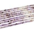 Бусины из аметиста какоксенит кубик гр.4мм, 39см, 100 бусин