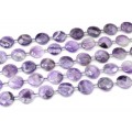 Бусины из аметиста круг гр.20мм, 39см, 16 бусин