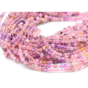 Бусины из самоцветов рондель гр.3мм, 38см, 174 бусины