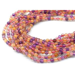 Бусины из самоцветов шарик 4мм, 39см, 99 бусин