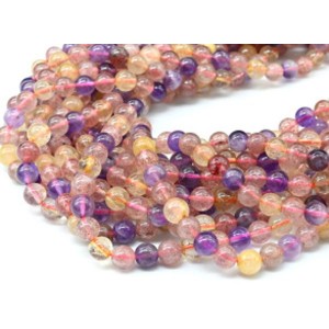 Бусины из самоцветов шарик 6-6,5мм, 38,5см, 61 бусина