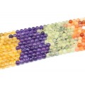 Бусины из самоцветов шарик 8мм, 39см, 47 бусин