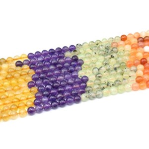 Бусины из самоцветов шарик 8мм, 39см, 47 бусин