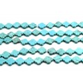 Бусины из бирюзы (туркенит) клевер 18*18мм, 40см, 22 бусины