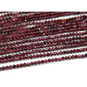 Бусины из граната шарик гр.2мм, 39см, 170 бусин