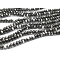 Бусины из перламутра тонированного рондель 6*4мм цвет графит, 39см, 94 бусины Бусины из перламутра тонированного рондель 6*4мм цвет графит, 39см, 94 бусины