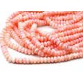 Бусины из перламутра тонированного рондель 8*4мм цвет розовый, 40см, 80 бусин Бусины из перламутра тонированного рондель 8*4мм цвет розовый, 40см, 80 бусин