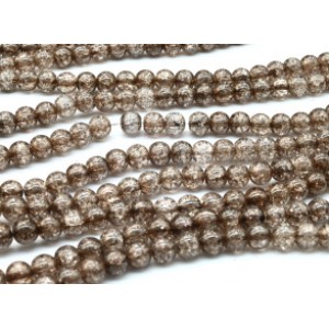 Бусины из сахарного кварца тонированного шарик 8мм цвет капучино, 37,5см, 51 бусина Бусины из сахарного кварца тонированного шарик 8мм цвет капучино, 37,5см, 51 бусина