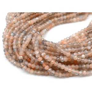 Бусины из беломорита рондель гр.3мм, 37,5см, 156 бусин