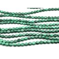 Бусины из малахита круг 10*10*5мм, 39см, 39 бусин