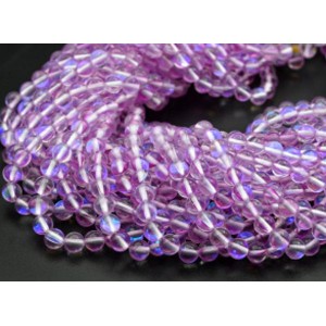 Бусины из опала искусственного шарик 6мм цвет сиреневый, 37,5см, 62 бусины Бусины из опала искусственного шарик 6мм цвет сиреневый, 37,5см, 62 бусины