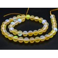 Бусины из опала искусственного шарик 8мм матовый цвет желтый, 37см, 46 бусин