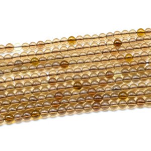 Бусины из раухтопаза шарик 6мм, 39см, 67 бусин