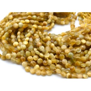 Бусины из тигрового глаза круг 4-4,5мм, 38см, 92 бусины