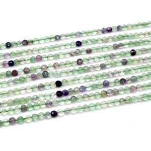 Бусины из флюорита круг гр.4-4,5мм, 38,5см, 92 бусины