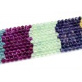 Бусины из флюорита шарик 6мм, 40см, 66 бусин