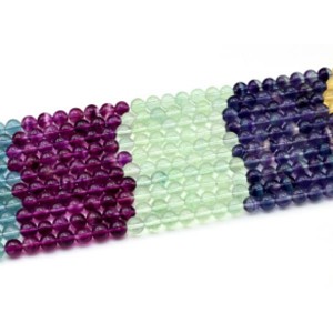 Бусины из флюорита шарик 6мм, 40см, 66 бусин