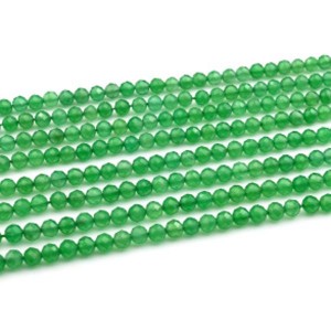 Бусины из хризопраза искусственного шарик гр.6мм, 39см, 70 бусин