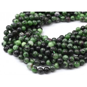 Бусины из цоизита шарик 6-6,5мм, 38,5см, 60 бусин Бусины из цоизита шарик 6-6,5мм, 38,5см, 60 бусин