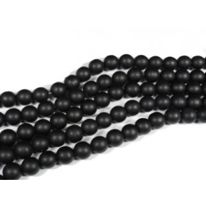 Бусины из шунгита искусственного шарик 12мм, 37см, 33 бусины