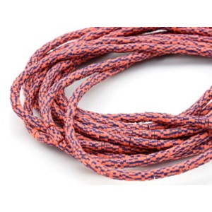 Бусины из каучука Африканские диски 4мм*0,4-1мм, цвет оранжево-синий, 37см