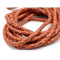 Бусины из каучука Африканские диски 6мм*0,9-1,2мм, цвет оранжевый яркий, 37см