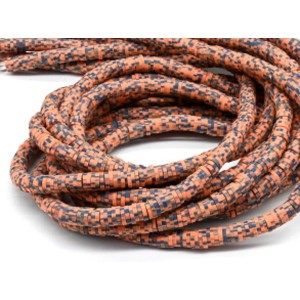 Бусины из каучука Африканские диски 6мм*0,9-1,2мм, цвет оранжевый, 39см Бусины из каучука Африканские диски 6мм*0,9-1,2мм, цвет оранжевый, 39см