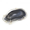 Брошь с агатом 61*35мм.
