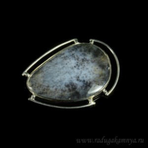 Брошь с агатом моховым 53*38мм. Брошь с агатом моховым 53*38мм.