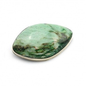 Брошь фуксит 48*30мм.