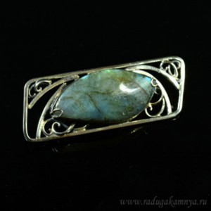 Брошь с лабрадором,  50*18мм.