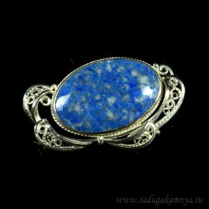 Брошь лазурит "Овал" , 60*38мм