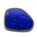 Брошь лазурит 41*30мм.