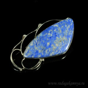 Брошь с лазуритом, 63*33мм. Брошь с лазуритом, 63*33мм.