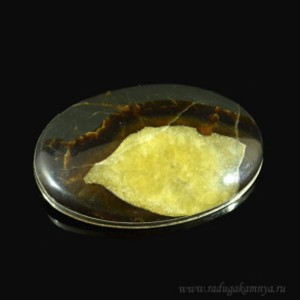 Брошь с симбирцитом 55*37мм.