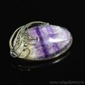 Брошь флюорит " Овал ",  43*26мм.