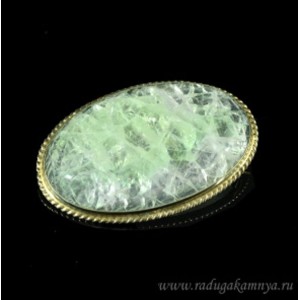 Брошь флюорит " Овал ", 53*34мм.