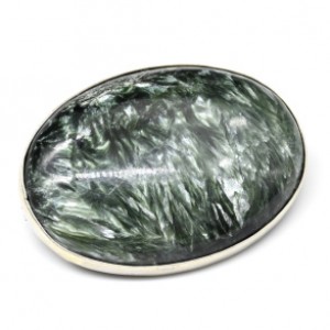 Брошь серафинит " Овал "  52*38мм.