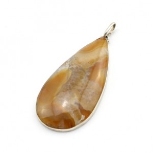 Кулон агат " Капля " 34*67мм.