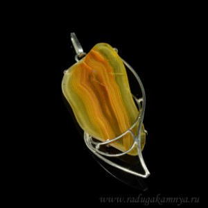 Кулон агат 35*72мм.