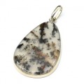 Кулон из агата мохового 26*40мм.