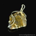 Кулон из агата мохового 36*49мм