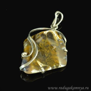 Кулон из агата мохового 36*49мм Кулон из агата мохового 36*49мм